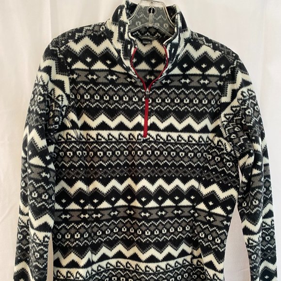 Eddie Bauer Tops - SOLD Eddie Bauer Designer Print Long Sleeve 1/4 Zip Pullover Top NWOT
